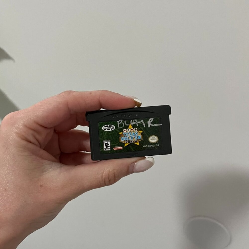 Texas Hold Em' Poker Video Game for Gameboy